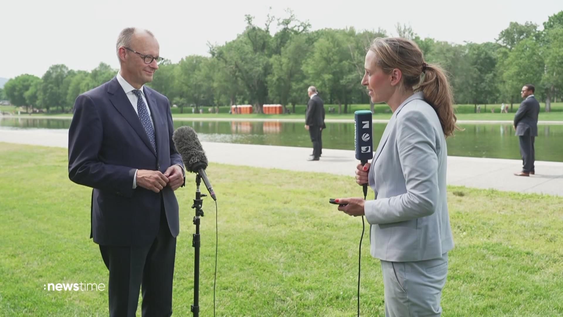 Video: Exklusiv: Merz lobt Treffen mit Trump