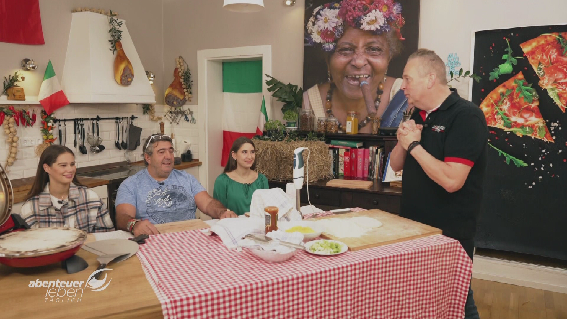 German Pizza Baker in Italy Check