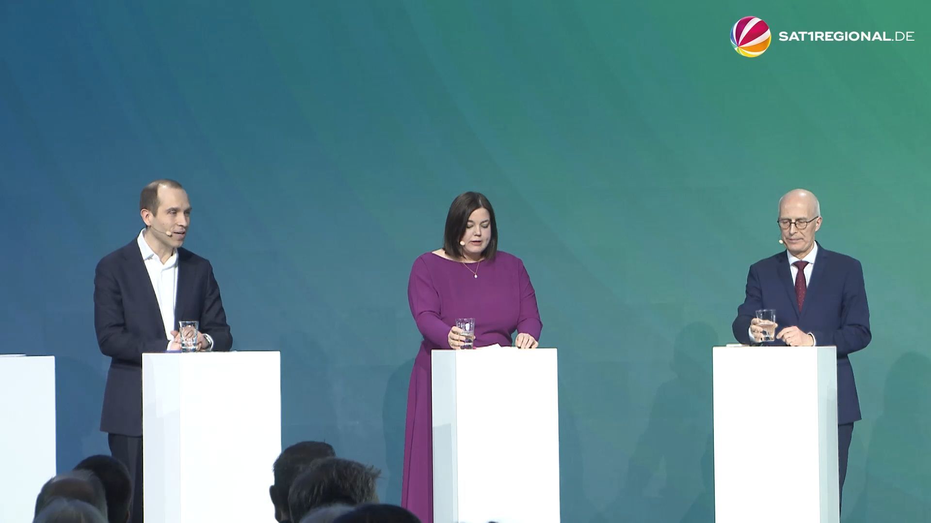 Hamburg-Wahl 2025: Triell der Spitzenkandidaten von SPD, Grüne und CDU