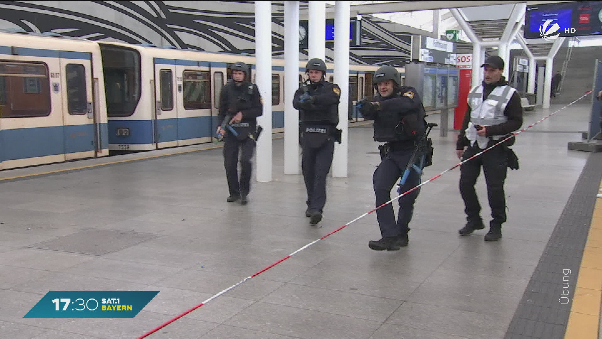 Video: Großübung in München: Hunderte Beamte trainieren Ernstfall in U-Bahn