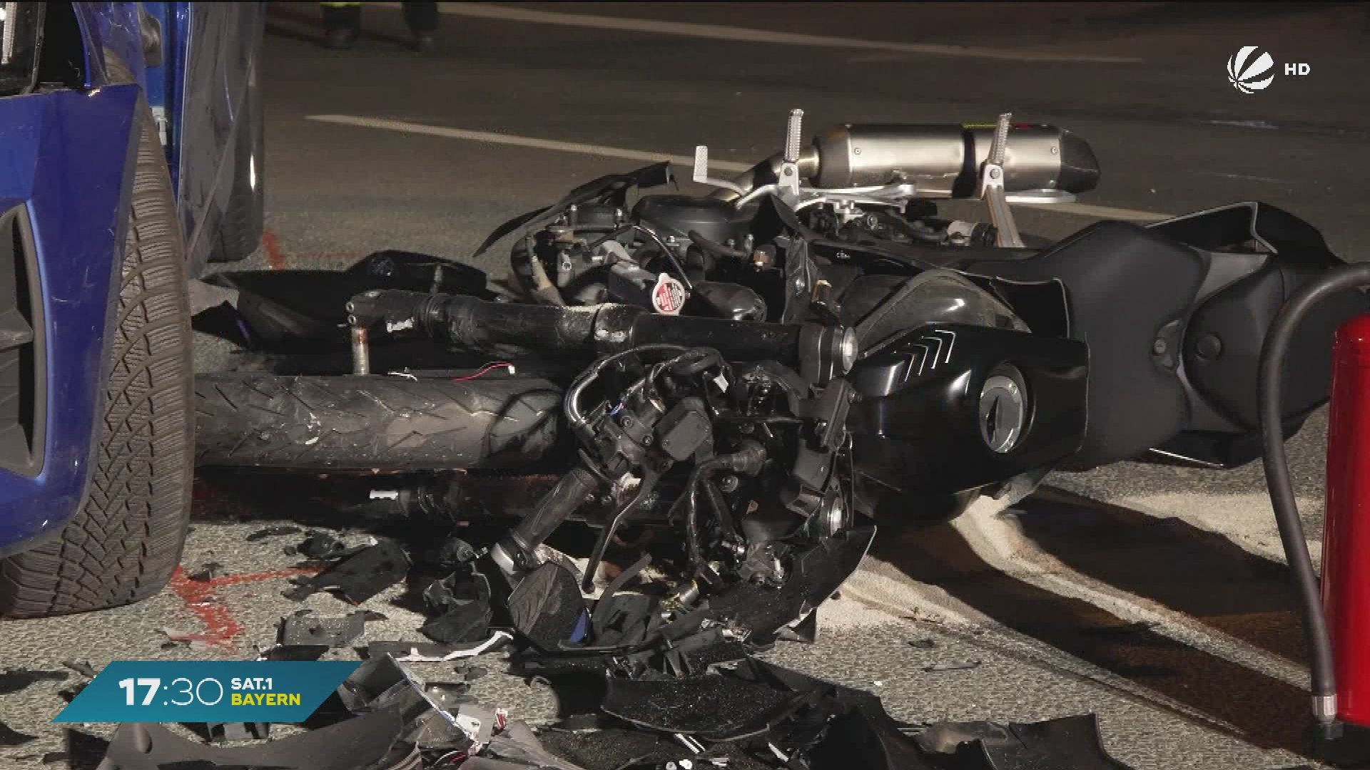 Video: Unfall in Strullendorf: 17-Jähriger Motorradfahrer schwer verletzt