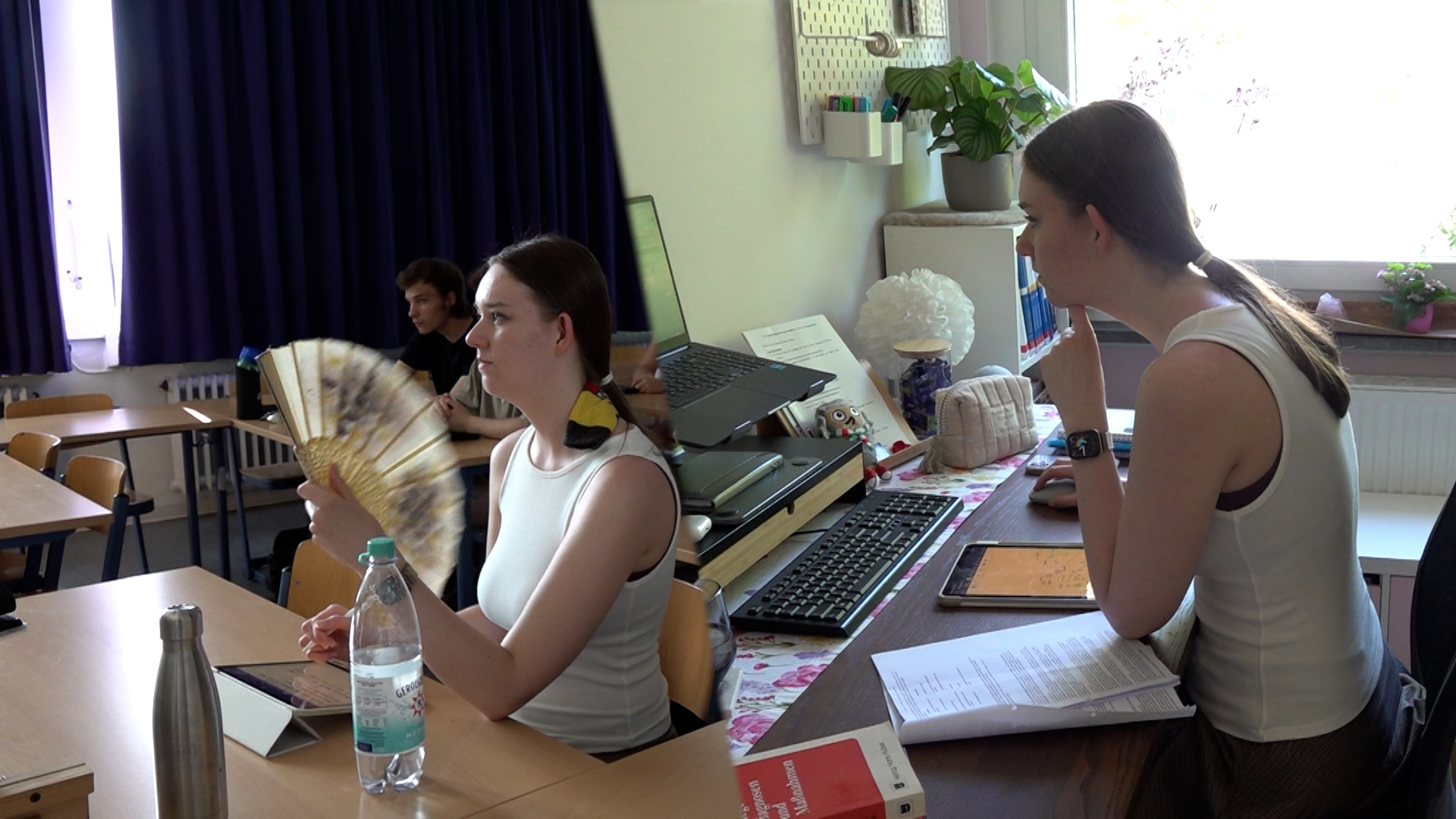 Video: Homeschooling bei Hitze - Bezirksregierung verbietet Online-Unterricht