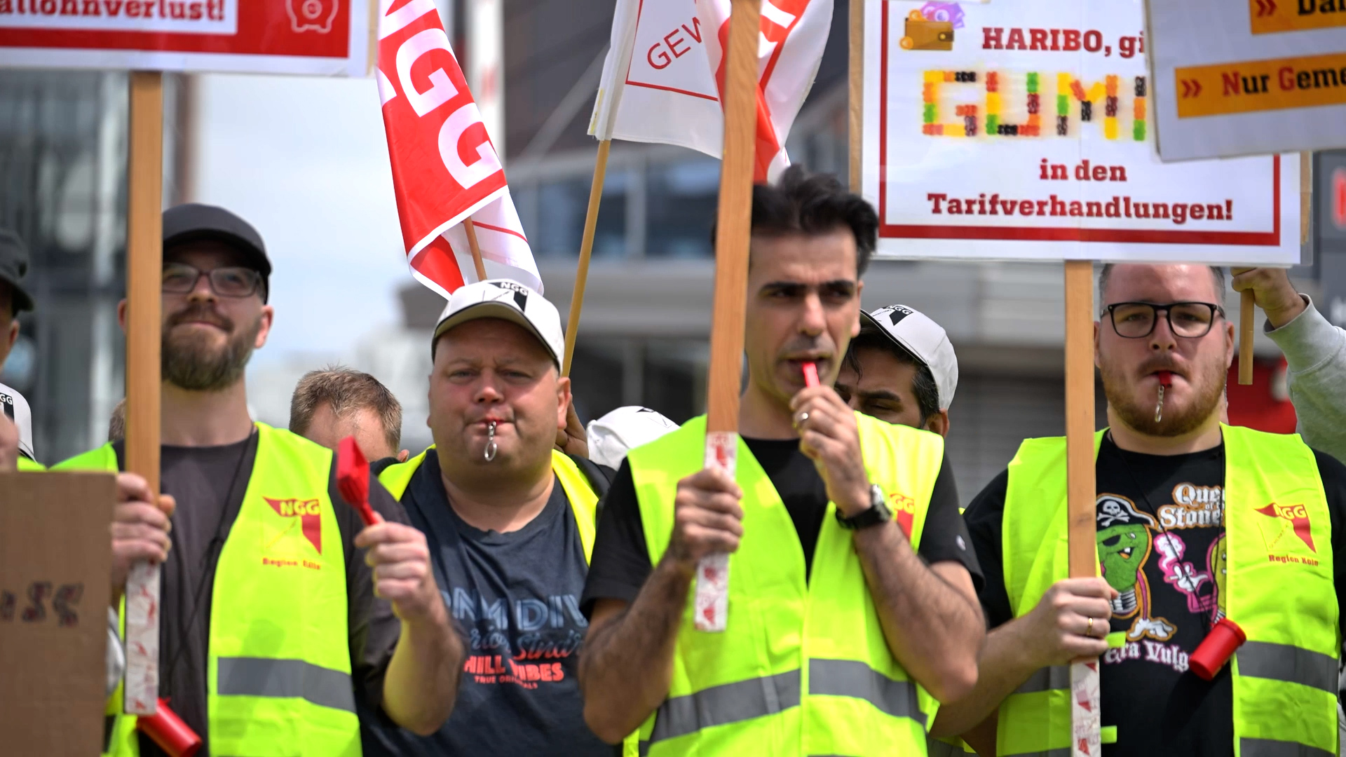 Video: Süßwaren-Streik in NRW