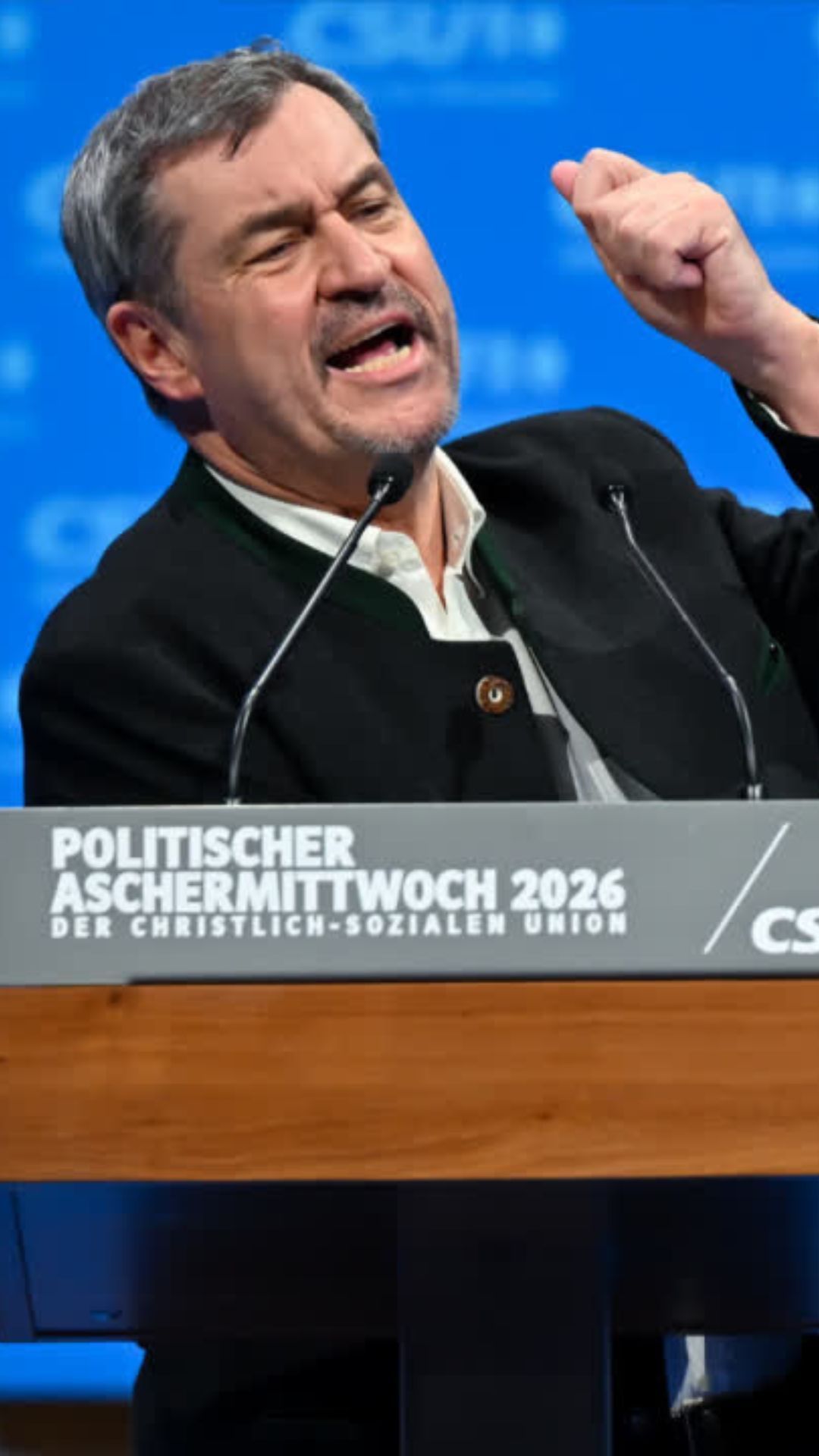 Video: Aschermittwoch: Söder schießt gegen Reichinnek