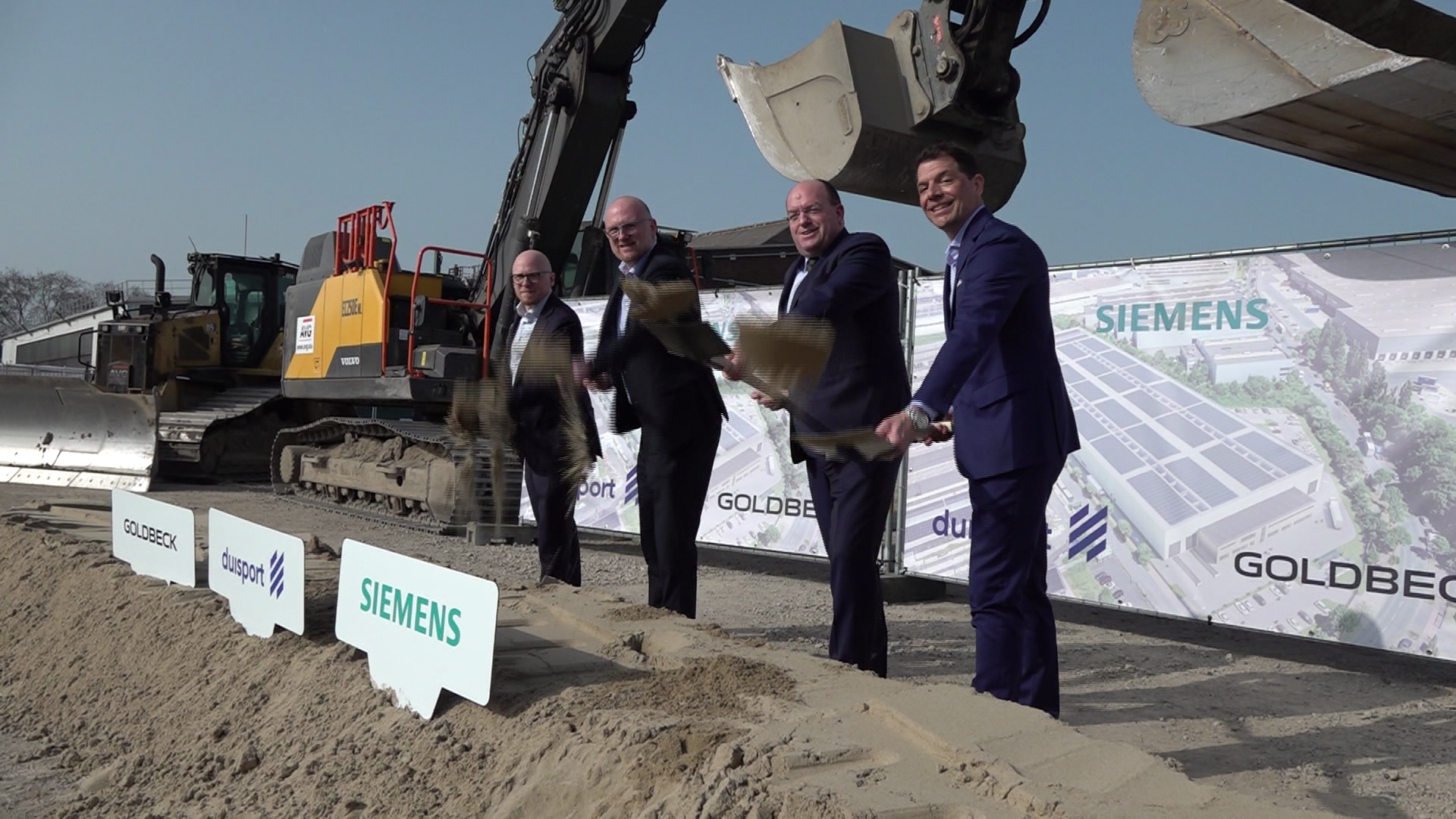 Video: Grundsteinlegung für Produktionshalle Duisburg