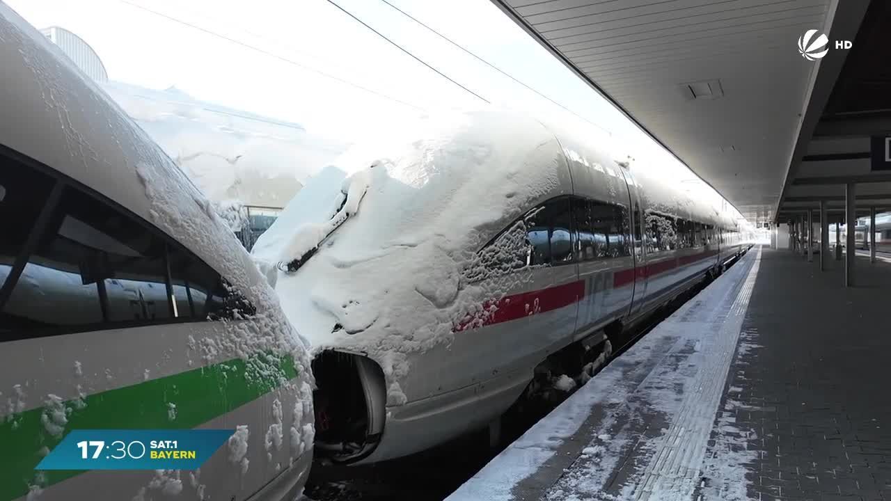 Nach Schneechaos in Bayern: Weiterhin Bahn-Einschränkungen