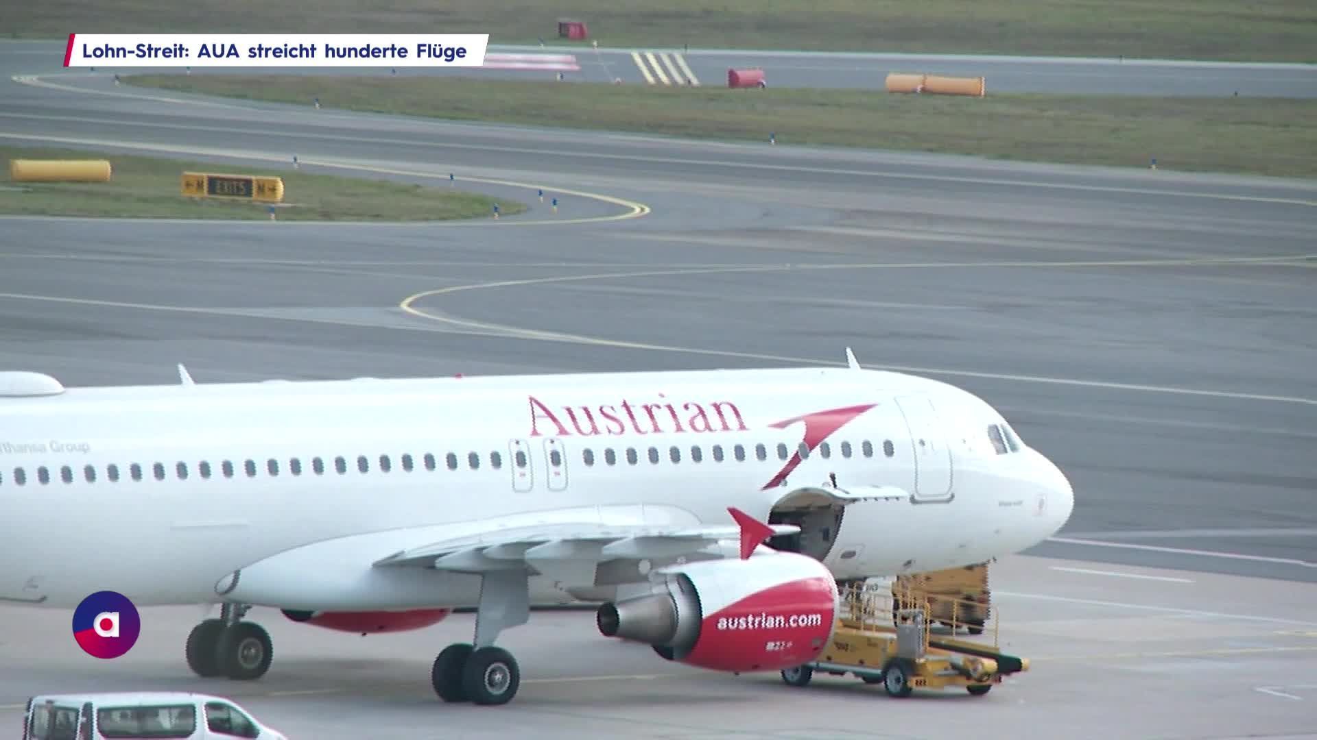 Flug-Ausfälle: AUA-Personal will höhere Löhne  