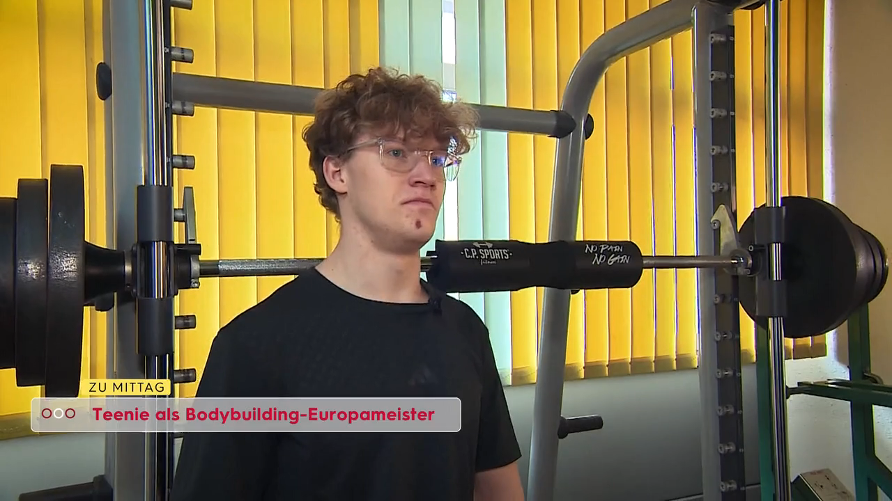 Video: 18-jähriger Linzer holt Bodybuilding-Titel