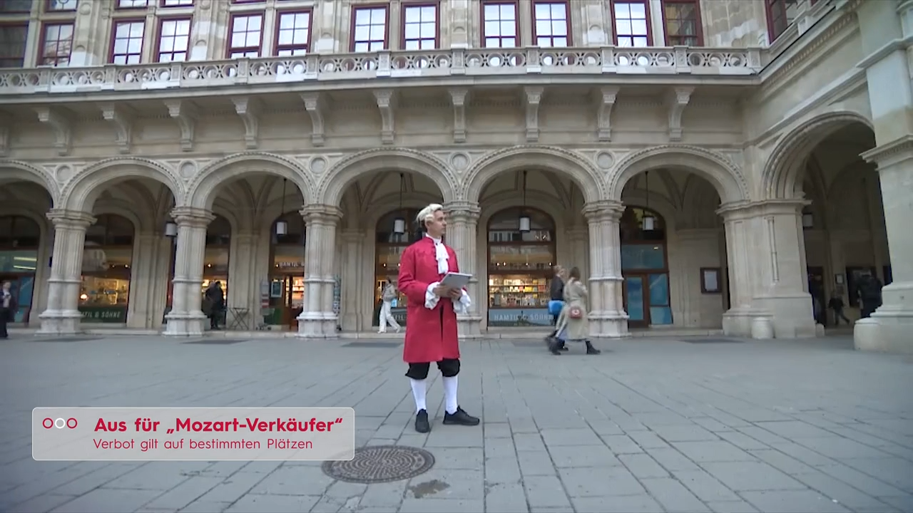 Video: Aus für die Wiener Mozarts: Platzverbot für Ticketverkäufer in der City